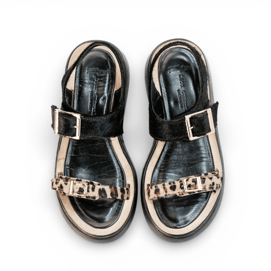 Sandalo Donna Barry Country Cavallino Leopardato