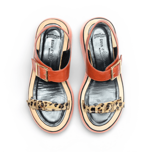 Sandalo Donna Barry Dance Cavallino Maculato Vitello Marrone