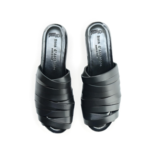 Zoccoli Donna Nanette Black Vitello Nero