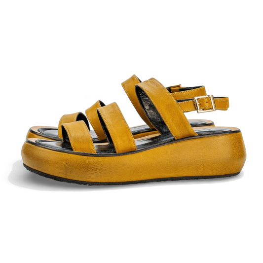 Sandalo Donna Belinda Capretto Senape