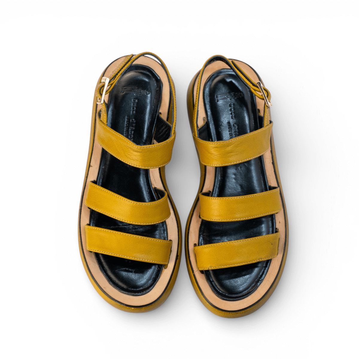 Sandalo Donna Belinda Capretto Senape - Duca d'Ascalona