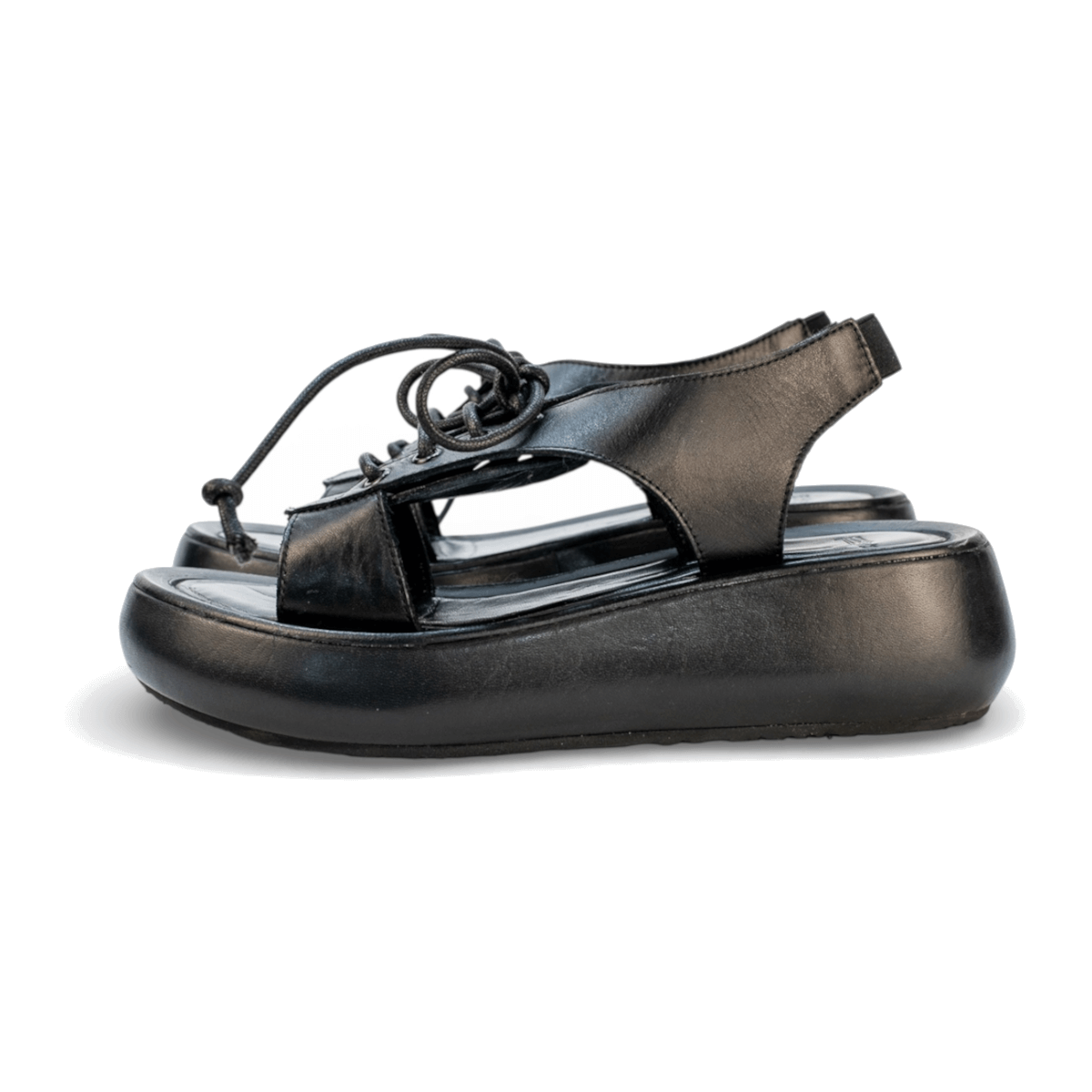 Sandalo Donna Beth Vitello Nero - Duca d'Ascalona