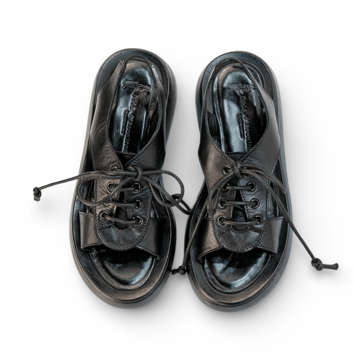 Sandalo Donna Beth Vitello Nero - Duca d'Ascalona