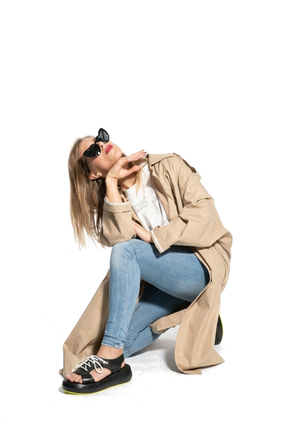 Sandalo Donna Beth Vitello Nero Suola Gialla - Duca d'Ascalona