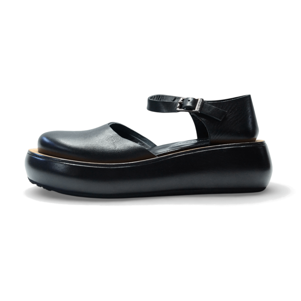 Sandalo Donna Brytney Mary Jane Vitello Nero - Duca d'Ascalona